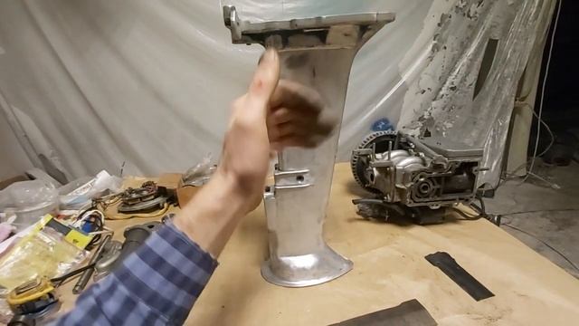 Как сделать мотор Ветерок тише, часть 1.Глушитель на лодочный мотор Ветерок 8 . Шумопоглощение . смотреть онлайн