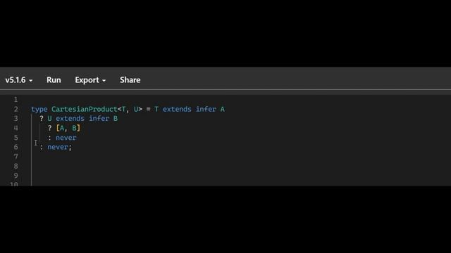 Typescript tutorial CartesianProduct type смотреть онлайн