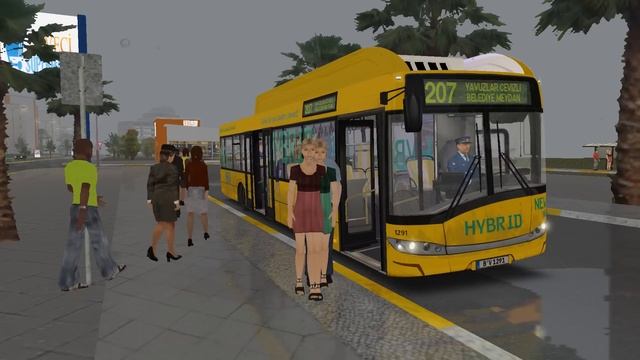 OMSI 2. Belen v2, Line 207, Solaris Urbino 12 Hybrid Modifikation 2.0 смотреть онлайн