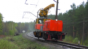 "Под дождём". МПТ4-859 следует по перегону Алапаевск - Ясашная