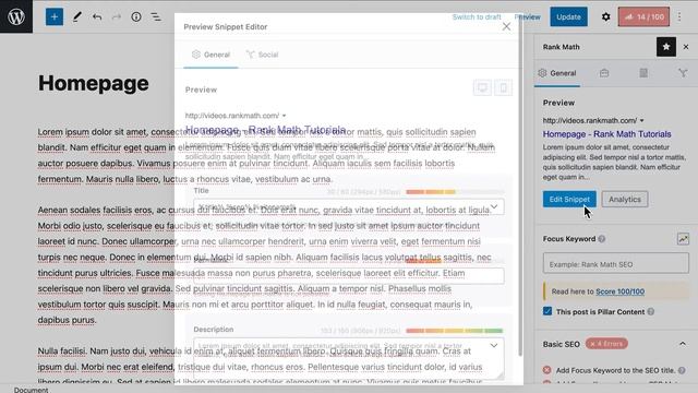 How to Change Your Homepage's Meta Title and Description - Rank Math SEO смотреть онлайн
