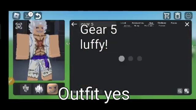 Gear 5 luffy outfit in roblox | gear 5 officially out!?!? смотреть онлайн