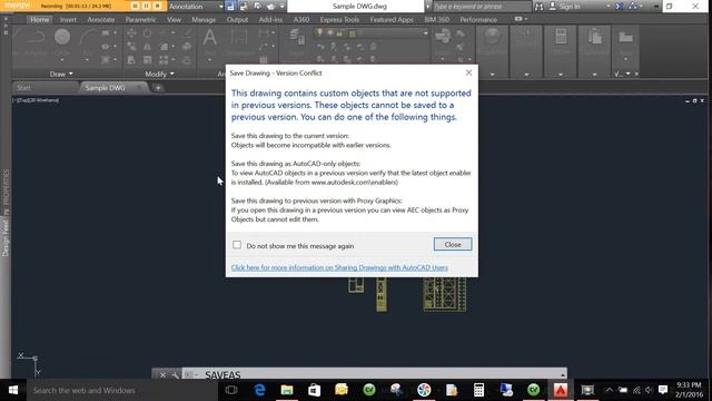 Converting your AutoCAD drawing to a 2d DXF for importing in CV9 смотреть онлайн