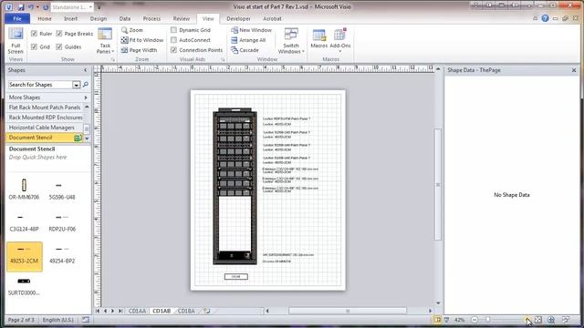 Visio 2010 Network Rack Diagram Tutorial - Part 7 - Adding Sheets смотреть онлайн