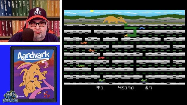 Atari 2600 Space Rocks and Aardvark Homebrew Games! Let's Go! смотреть онлайн