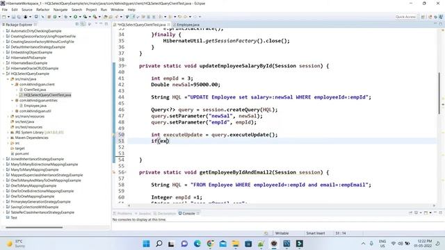 HQL update, delete Query Example | Hibernate Tutorials in Hindi | Hibernate Query Language(HQL) смотреть онлайн