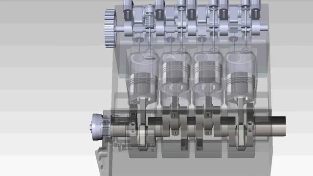 Peugeot TU1 Engine Model & Animation смотреть онлайн