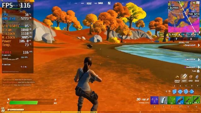 GTX 650 ti BOOST / Fortnite - Season 6 / 1080p / Performance Mode смотреть онлайн