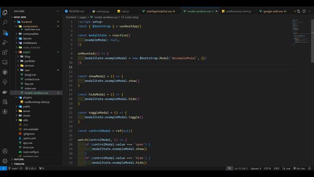 Управляем поведением модальных окон Bootstrap 5 в Nuxt 3 смотреть онлайн
