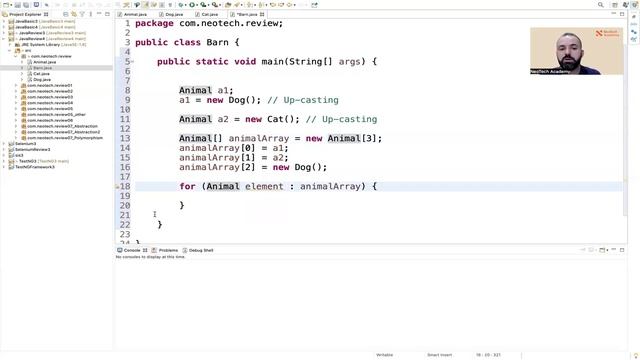 Up-casting and Down-casting objects in Java (Inheritance) смотреть онлайн