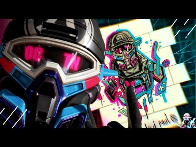 Рисую легенду из Apex Legends в стиле граффити смотреть онлайн