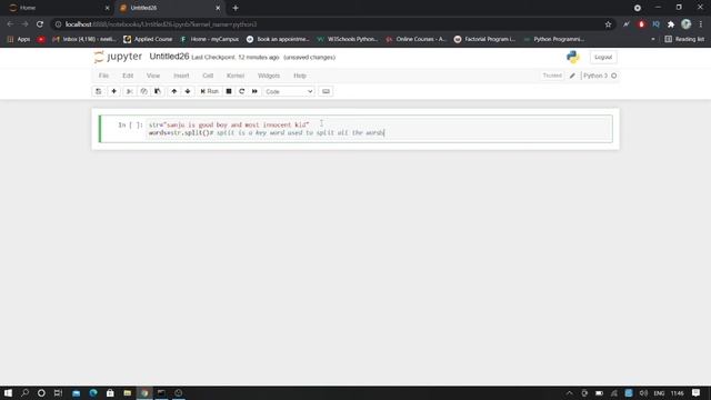 program to sort words in alphabetic order using python || python in telugu || sanjay neeli смотреть онлайн