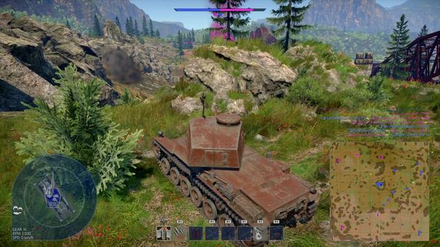 War Thunder - Chi-Nu vs. KV1 смотреть онлайн