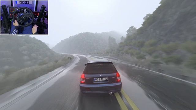 Tuned Honda Civic Hatchback 1.4i - Assetto Corsa | Moza R12 смотреть онлайн
