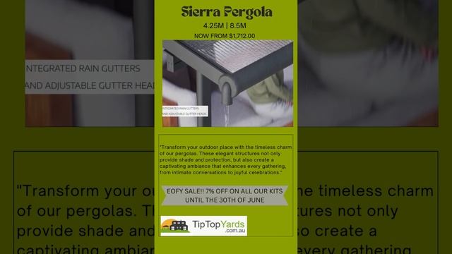 Sierra Pergola From Canopia By Palram