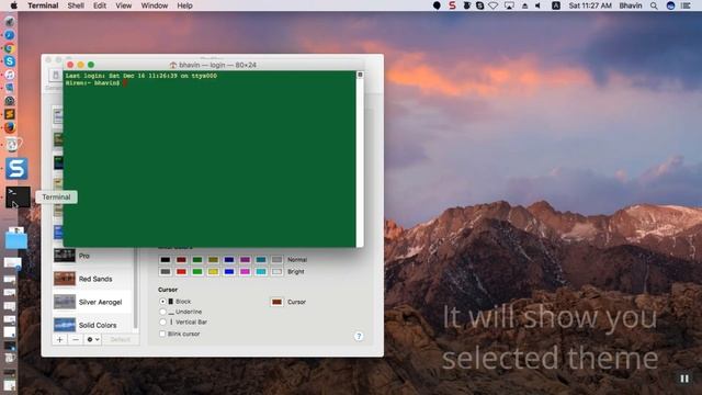 How to change TERMINAL BACKGROUND AND FONT COLOR in MacOS смотреть онлайн