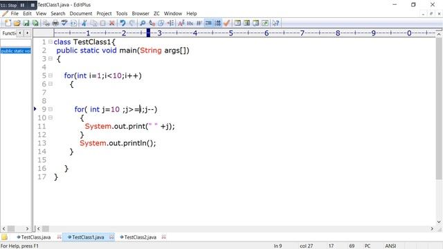 Numeric values print the pattern with Control statement java programming|| by Er prince kimar смотреть онлайн