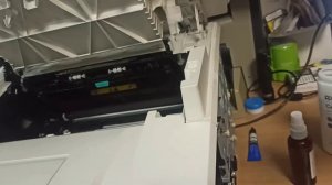 HP laserjet pro mfp m227 как достать картридж и фотобарабан