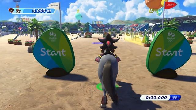 Mario and Sonic at the Rio 2016 Olympic Games Wii U - Equestrian (All Characters Gameplay) смотреть онлайн