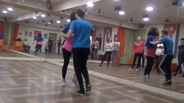 Презентация сальса на Открытых уроках в школе танцев КубА. Владимир Лизунов и Мария La Cubana смотреть онлайн