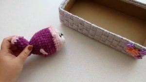 Из архива 2021. Мои вязальные дела_20.  Игрушки из остатков плюшевой пряжи_2