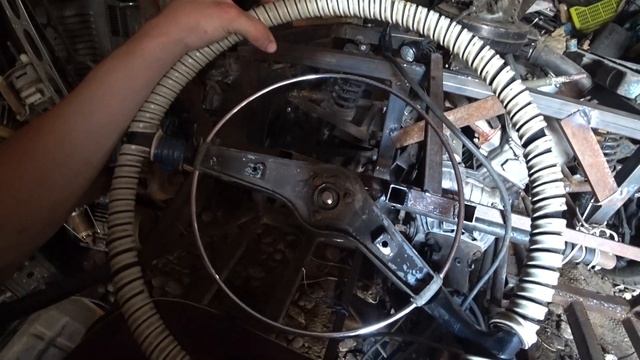 Самодельная багги ТЕПЕРЬ ОНА РУЛИТ!!! ( установил рычаги собрал рулевую смотреть онлайн