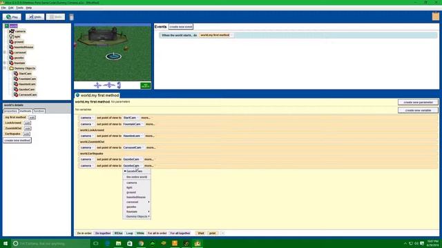 Java Script Animating [Alice Programming software] смотреть онлайн