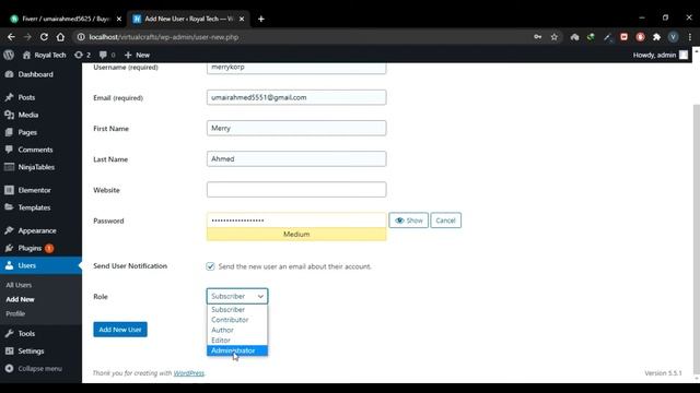 How To Add New Users In Wordpress And Manage User Roles | Virtual Crafts смотреть онлайн