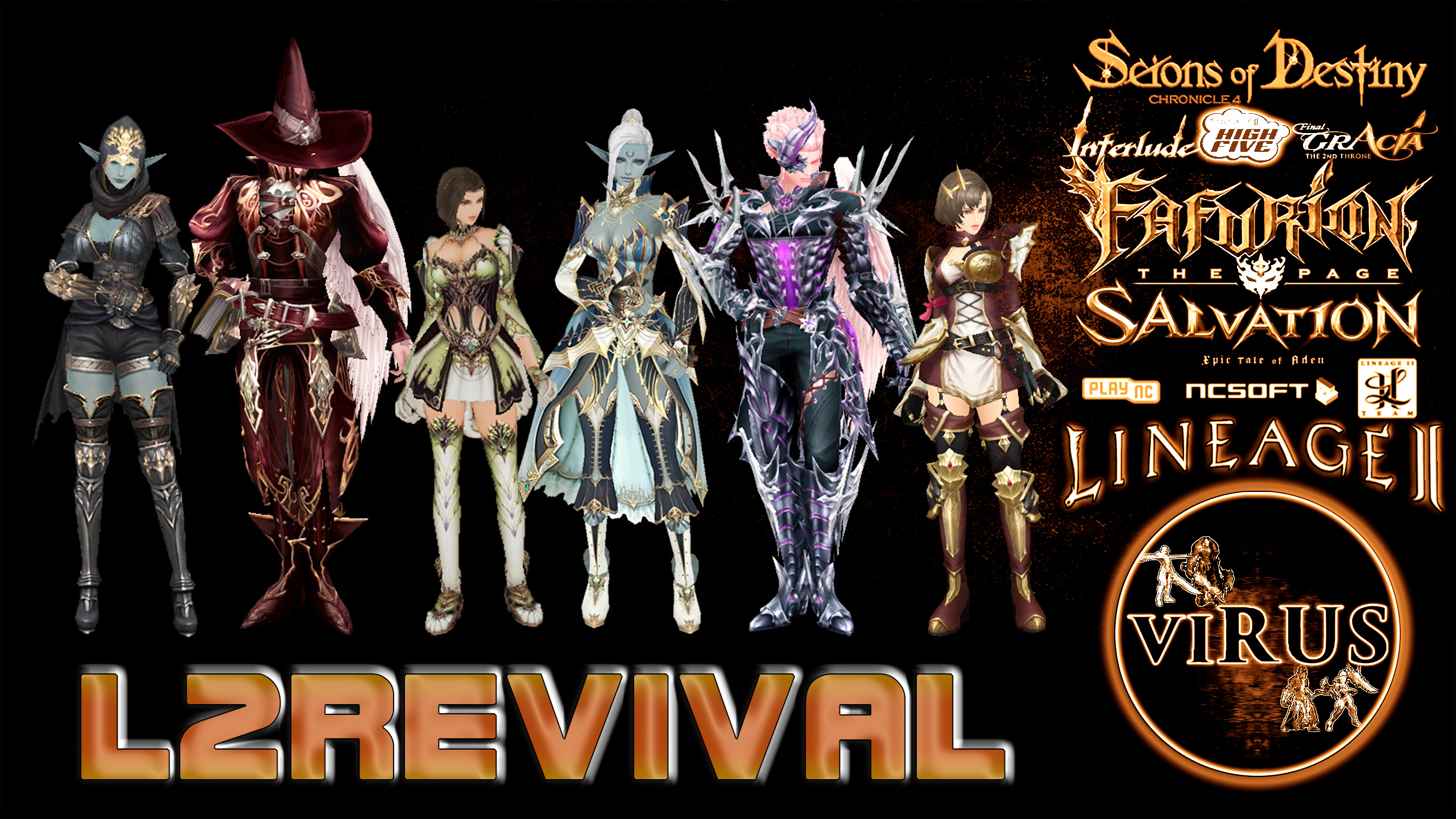 New Costumes For The L2Revival Server. Lineage II. High Five Chronicles ◄√i®uS►