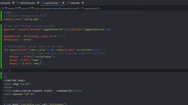 Stripe Subscription Payment Integration in PHP смотреть онлайн
