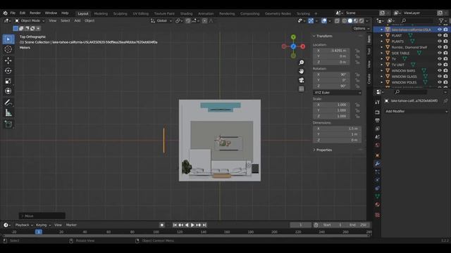 Creating a simple Living Room in Blender using 3d warehouse assets смотреть онлайн