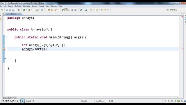 How to Sort an array in java? смотреть онлайн
