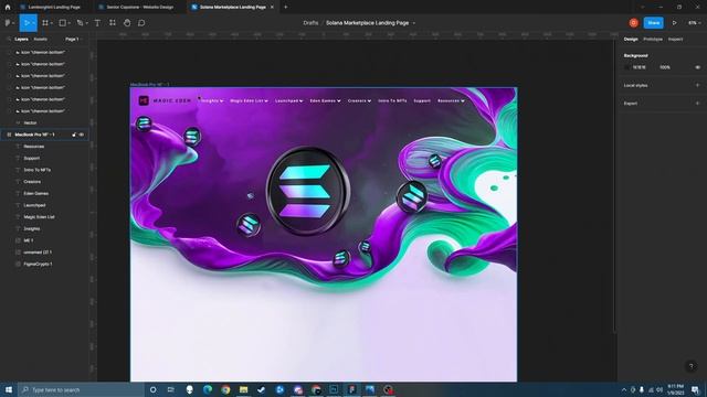 Crypto Marketplace Website Landing Page [SPEEDART] (Figma) смотреть онлайн