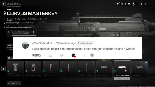 Easy Fix HOLGER 556 [Non-Drill Charge underbarrel] forged challenge MW3 *BUGGED* смотреть онлайн