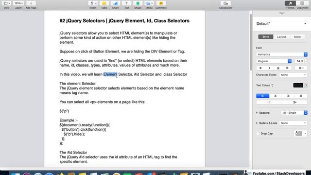 #2 jQuery Basics | Basic Selectors | jQuery Element, Id, Class Selectors | jQuery Selectors Example смотреть онлайн