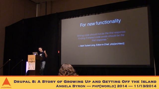 Keynote: Angela Byron — Drupal 8: A Story of Growing Up and Getting Off the Island — php[world] 201 смотреть онлайн