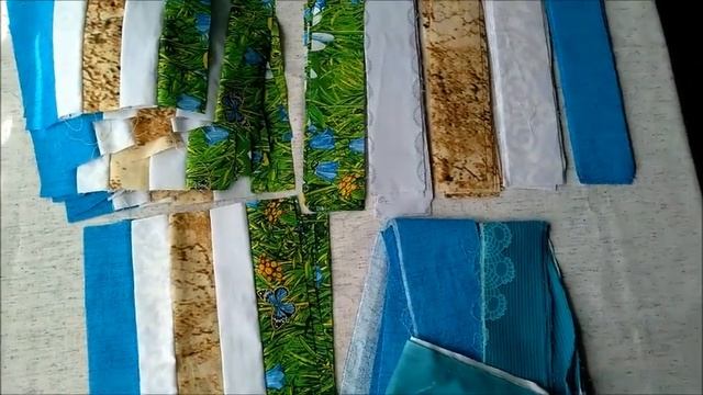 Летняя лоскутная простынка (часть №1 )