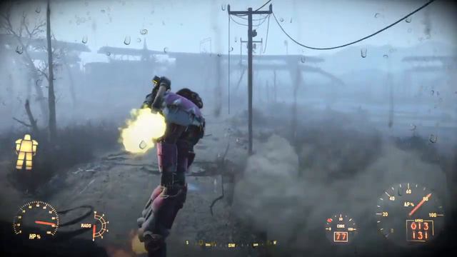 Fallout 4 Power Armor jet pack смотреть онлайн
