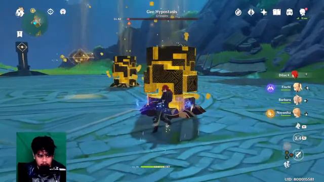 Grinding Artefact Gladiator AR 35 Genshin Impact смотреть онлайн