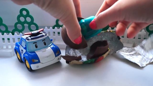 Робокар Поли и сон про динозавров. Шоколадный шар ДиноПарк смотреть онлайн