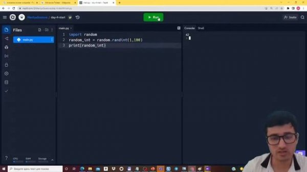 4.1 Python dasturlash tili | Random moduli