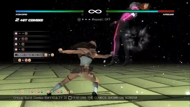 Dead or Alive 5: Last Round - Kokoro Combo Challenge [60 FPS] смотреть онлайн