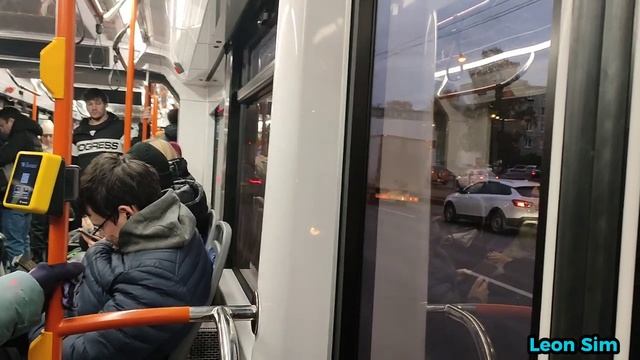 "Последняя поездка по старым путям на Народной улице". Поездка на трамвае «Богатырь-М». смотреть онлайн