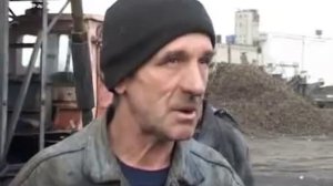 Чумазик. Шахтёр рабочий даёт интервью
