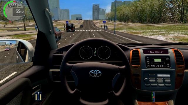City Car Driving - Toyota Land Cruiser j100 [Steering Wheel Gameplay] PART 30 смотреть онлайн