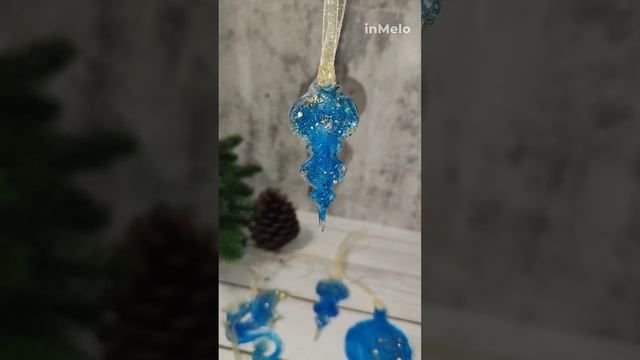 Новогодние игрушки ручной работы из эпоксидной смолы. Инстаграм anna___sergeevna смотреть онлайн