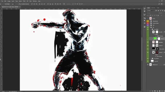 Trash Polka - Photoshop Action Tutorial смотреть онлайн