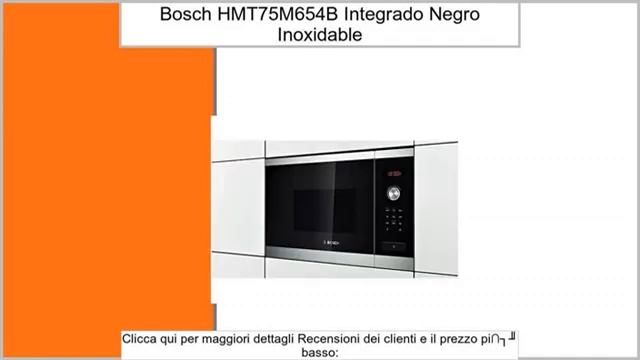 Bosch HMT75M654B Integrado 20L 800W Negro, Acero inoxidable - Microondas (308 x 298 x 221 m смотреть онлайн