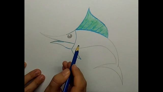 Как нарисовать рыбу пилу смотреть онлайн