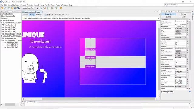 Java Swing UI Design - Sign up example 2019 смотреть онлайн
